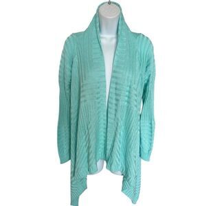 Cozy Water-Fall lightweight Cardigan Ribbed Texture Size M